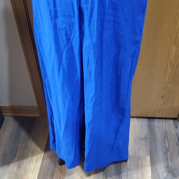 COS Deep Blue Maxi Dress with Ruffle Accent - Picture 4 of 10